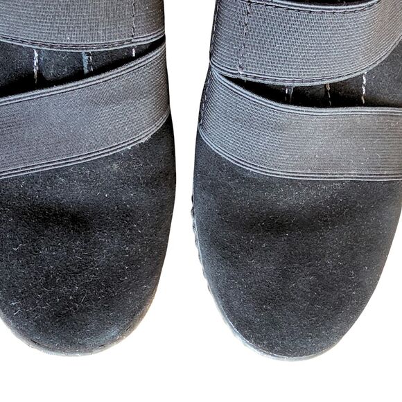 Clarks Caroline Holly Black Suede Slip-On Comfort Loafer Flats Size 9 - Picture 5 of 16